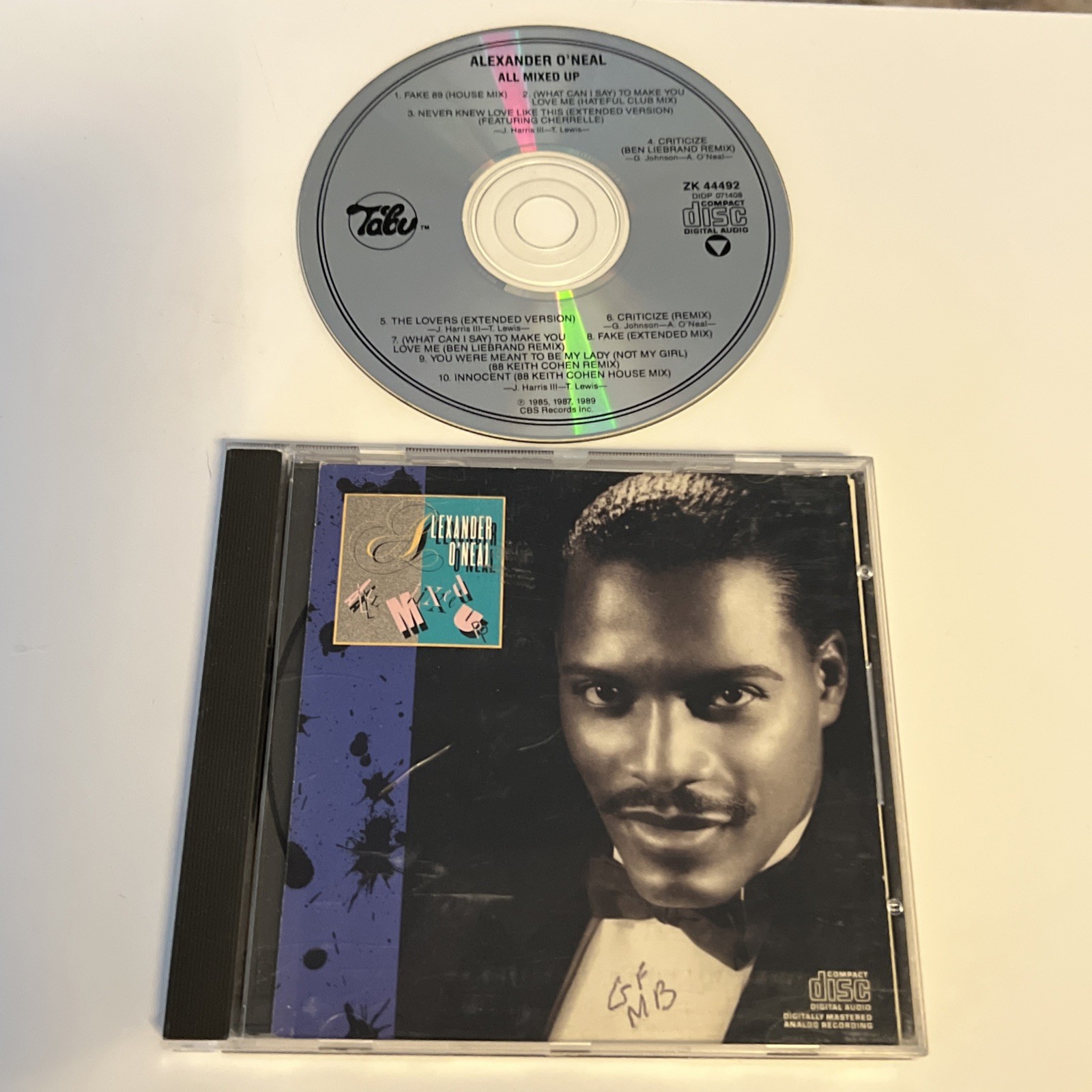All Mixed Up by Alexander O'Neal (CD, Jan-1989, Tabu (USA))