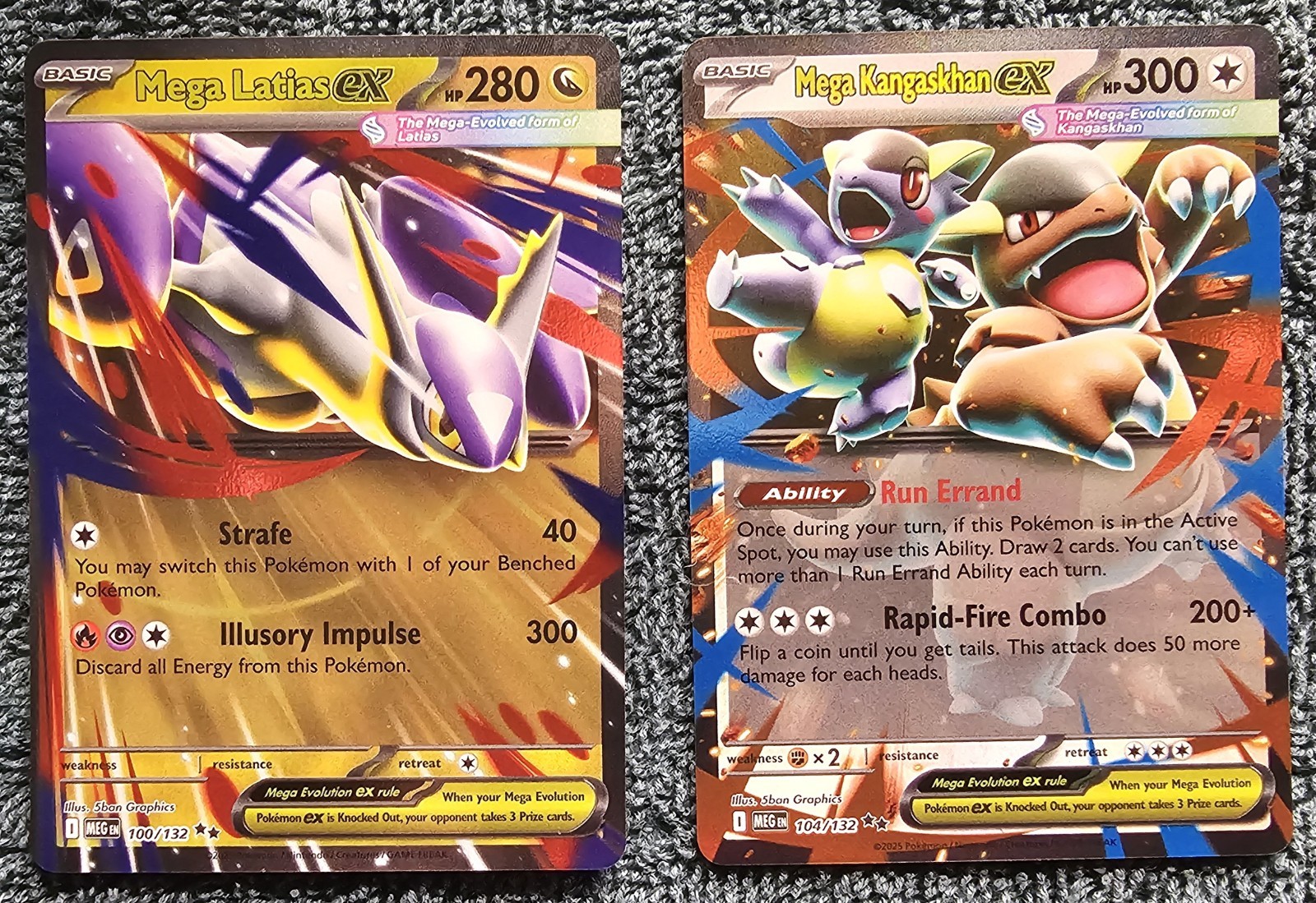 ✨️Mega Latias EX & Mega Kangaskhan EX✨️ Mega Evoluzioni | Holo | 104 | 100