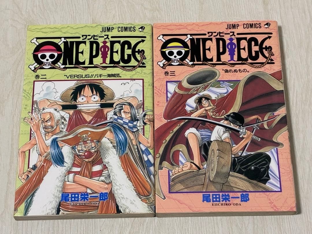 One Piece Vol 2 3 Prima Stampa 1998 Eiichiro Oda Jump Comics Manga Giapponese