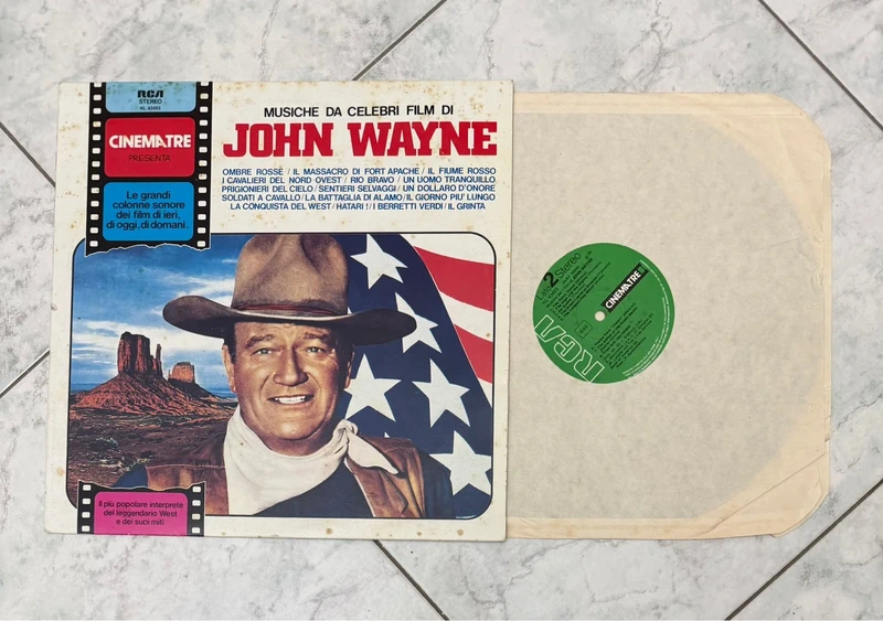 LP 33 giri Musiche da celebri film di John Wayne