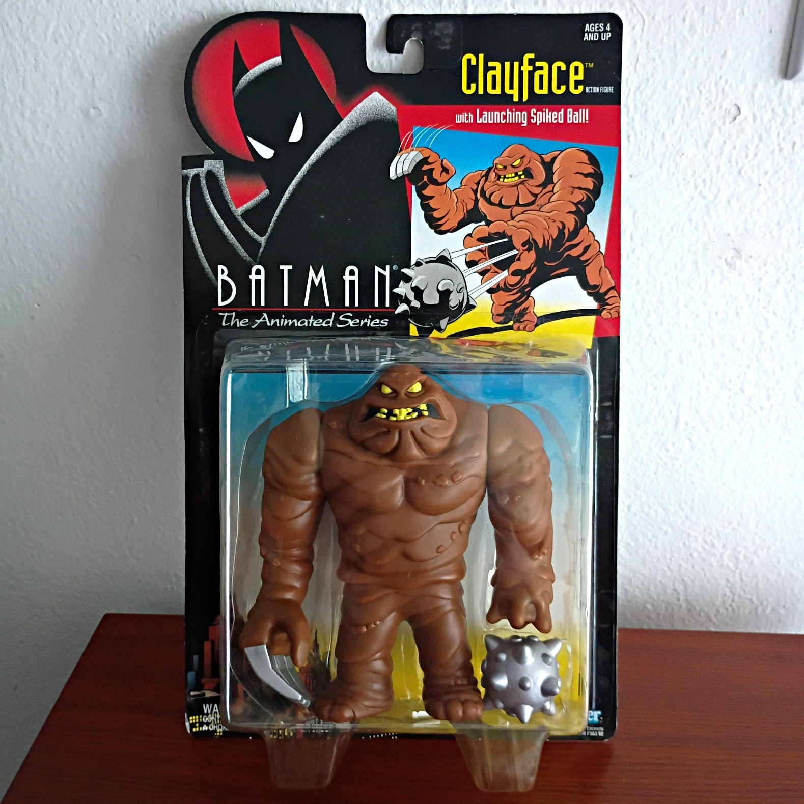 Kenner Batman The Animated Series Clayface Figure w/ Spiked Ball Boxed 1993