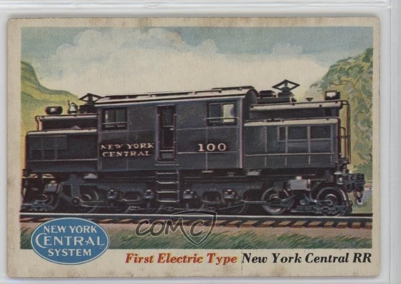 1955 Topps Rails and Sails First Electric Type #4 1cx3