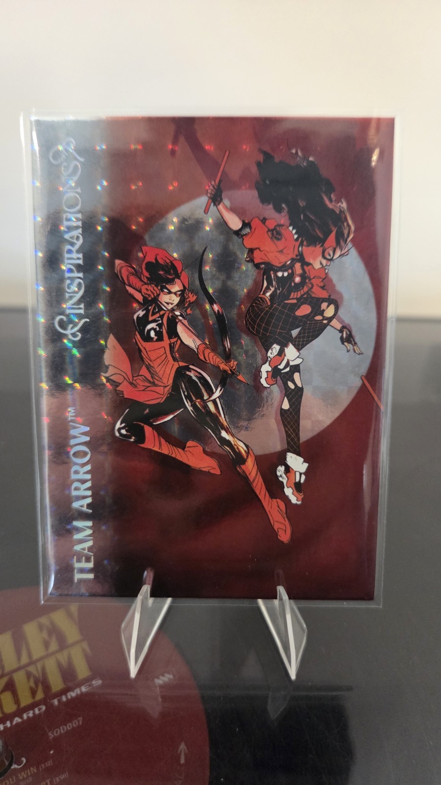 2026 UD Inspirations World DC Team modello freccia lamina spettro argento /99
