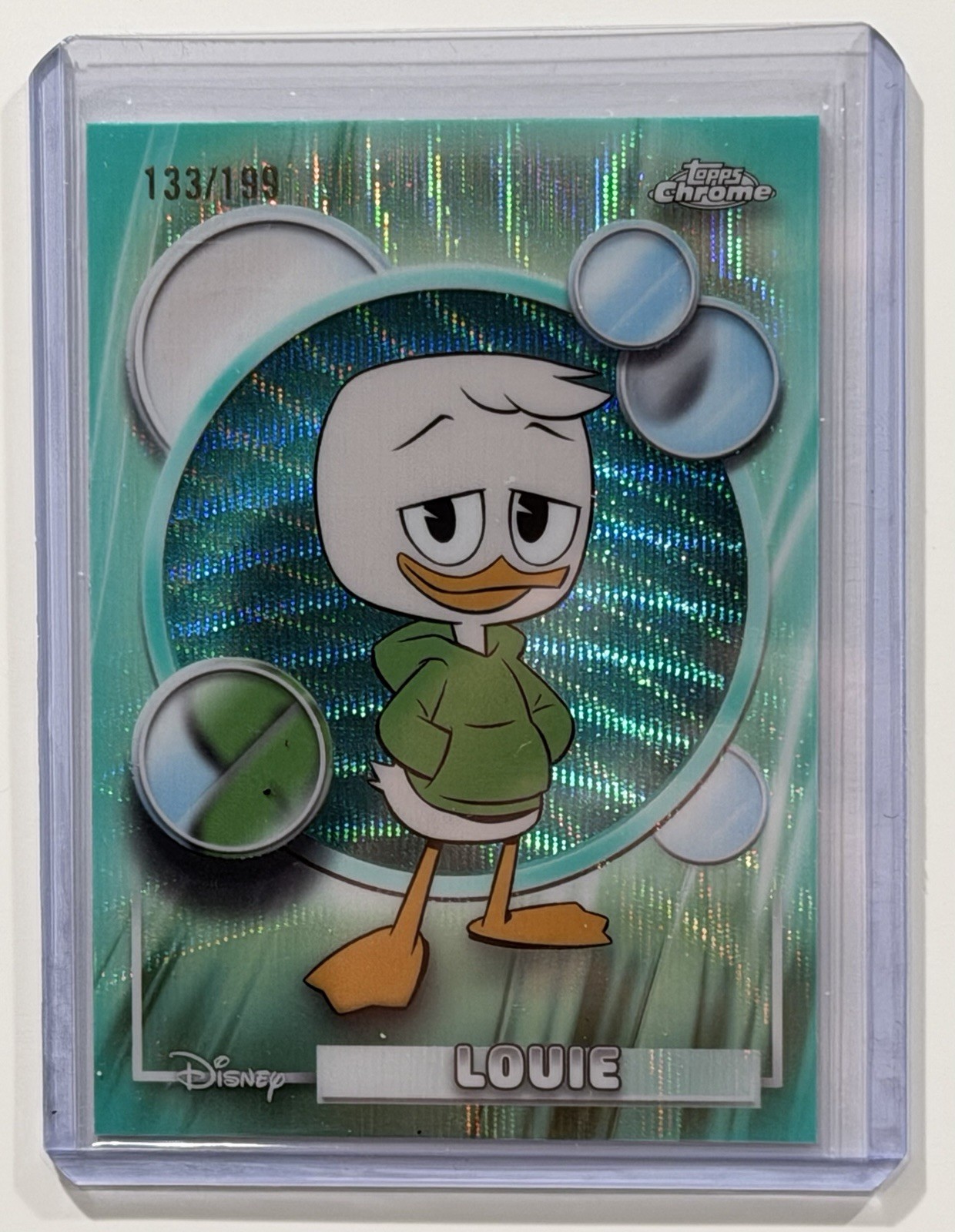 Topps 2026 Topps Chrome Disney 100 DuckTales Louie #121 serie #133/199