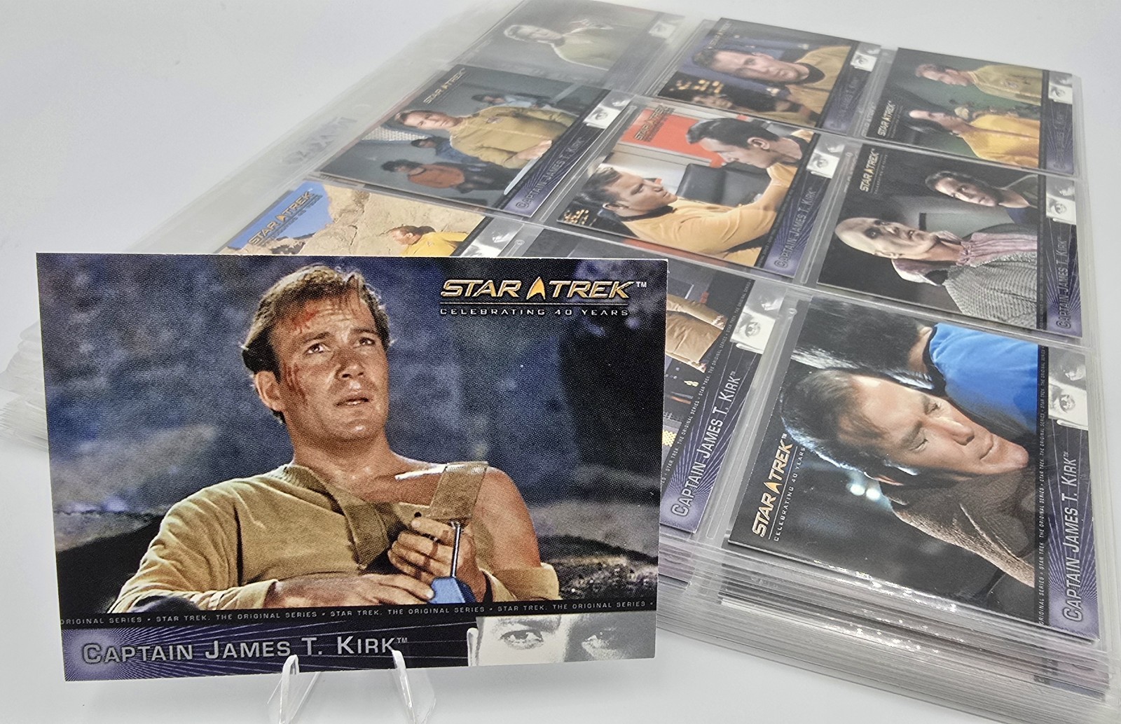 2006 Star Trek Celebrating 40 Years COMPLETE 90 Card Set & 2 Empty Foil Packets