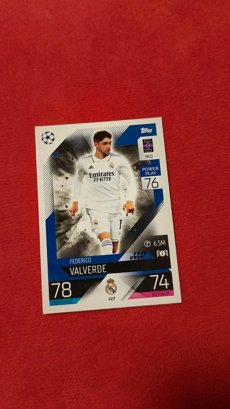 Carta Federico Valverde Real Madrid- Topps Champions League