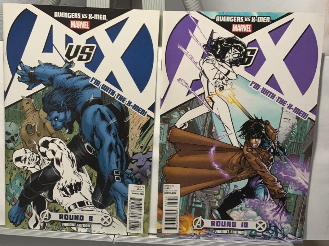 A vs X Avengers X-Men Round #8C & #10C Variante Copertine Marvel Comics 2012