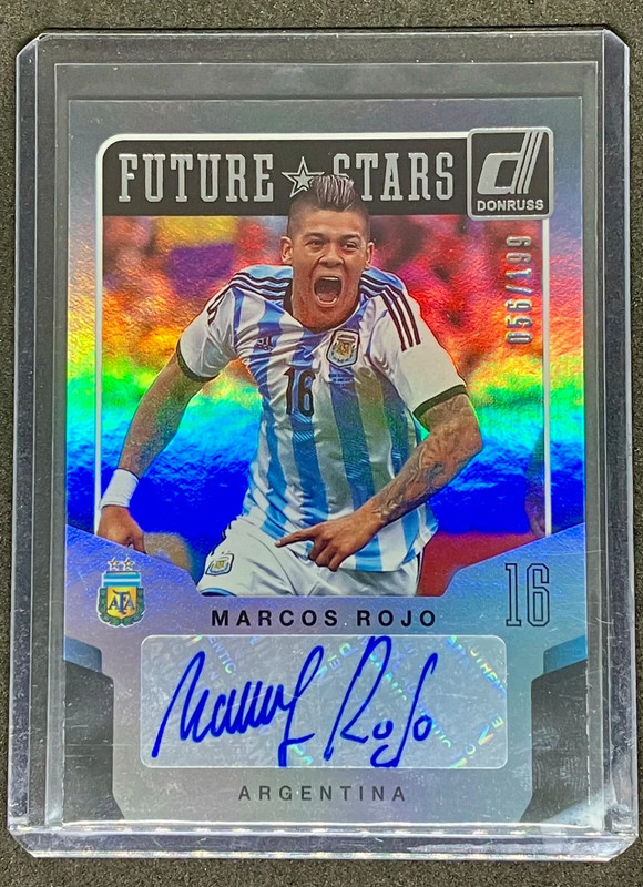 2015 Panini Donruss Soccer - Marcos Rojo Argentina Future Stars Auto Silver /199