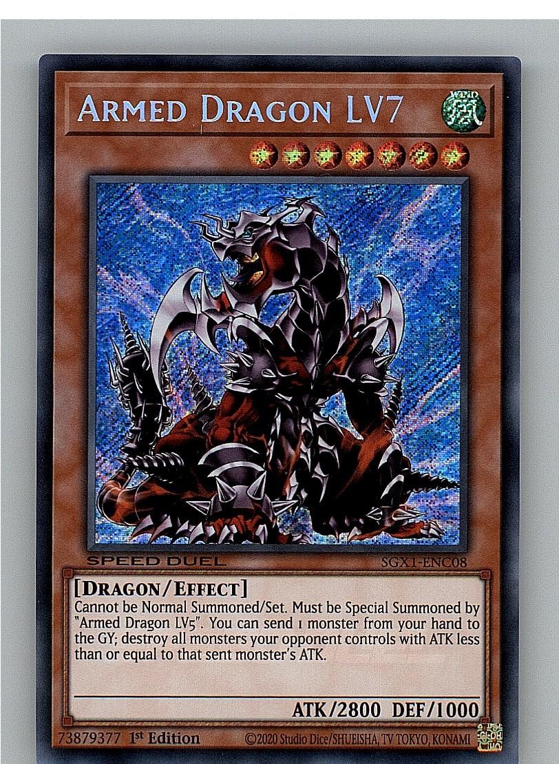 Drago Armato LV7 (Secret Rare) SGX1-ENC08 Yu-Gi-Oh 1° Edizione LP