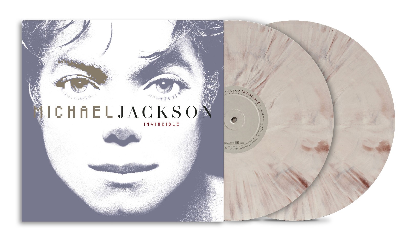 MICHAEL JACKSON - Invincible Marbled Stone Grey Vinyl 2Lp National Album Day 26