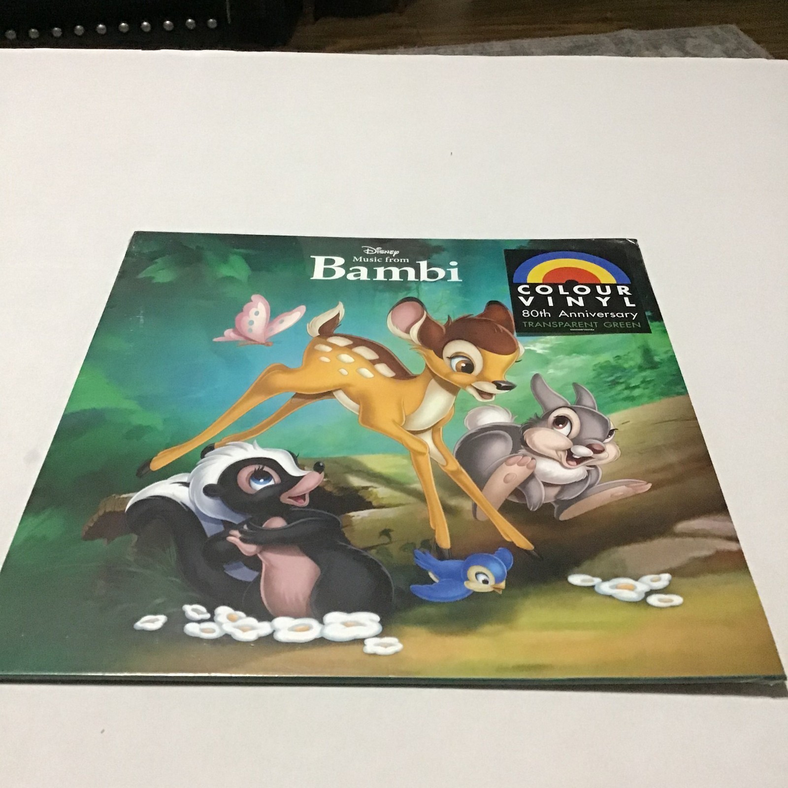 Disney Bambi 80th Anniversary Transparent Green Vinyl LP Soundtrack 2022