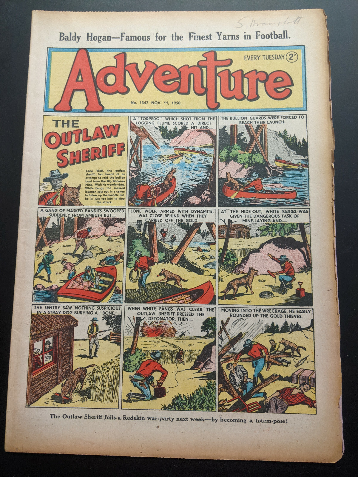Adventure Comic No 1347, November 11th 1950.
