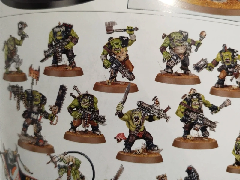 10 boyz ORKS nouvelle sculptures armageddon