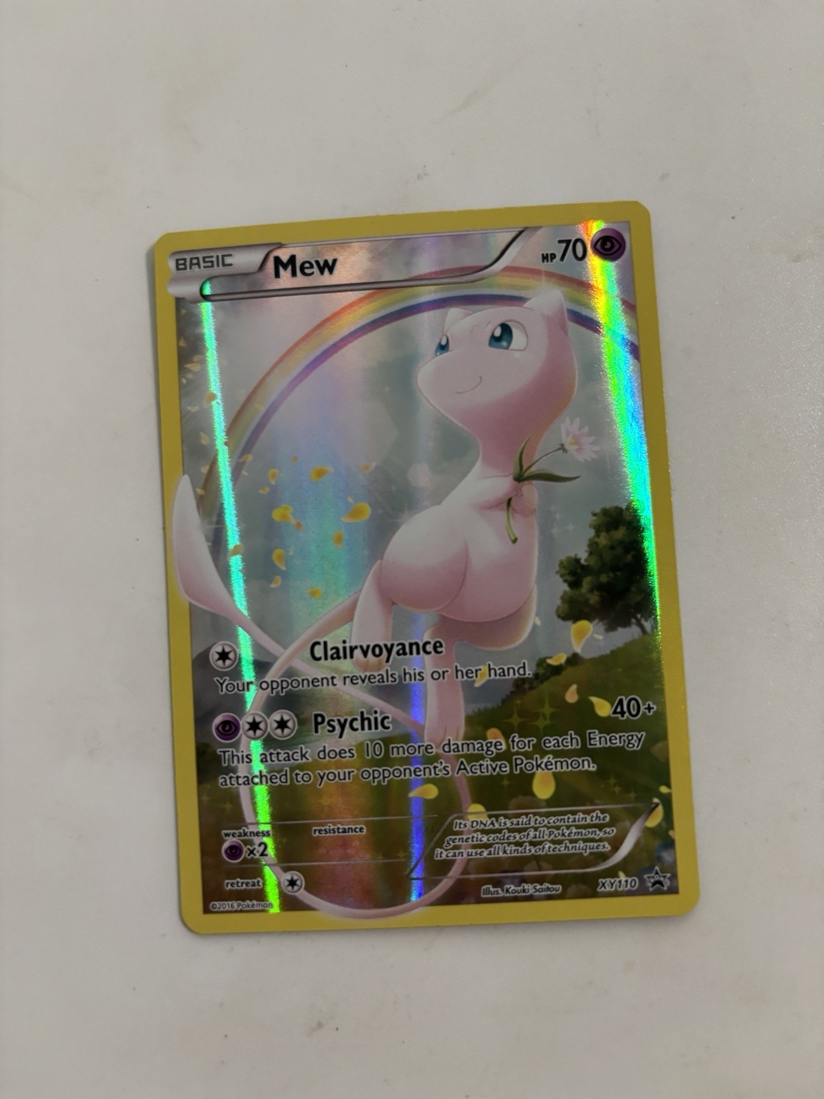 Carta Pokemon Promo Mew (XY110) Generazioni Full Art Stella Nera RARA QUASI NUOVA COME NUOVA