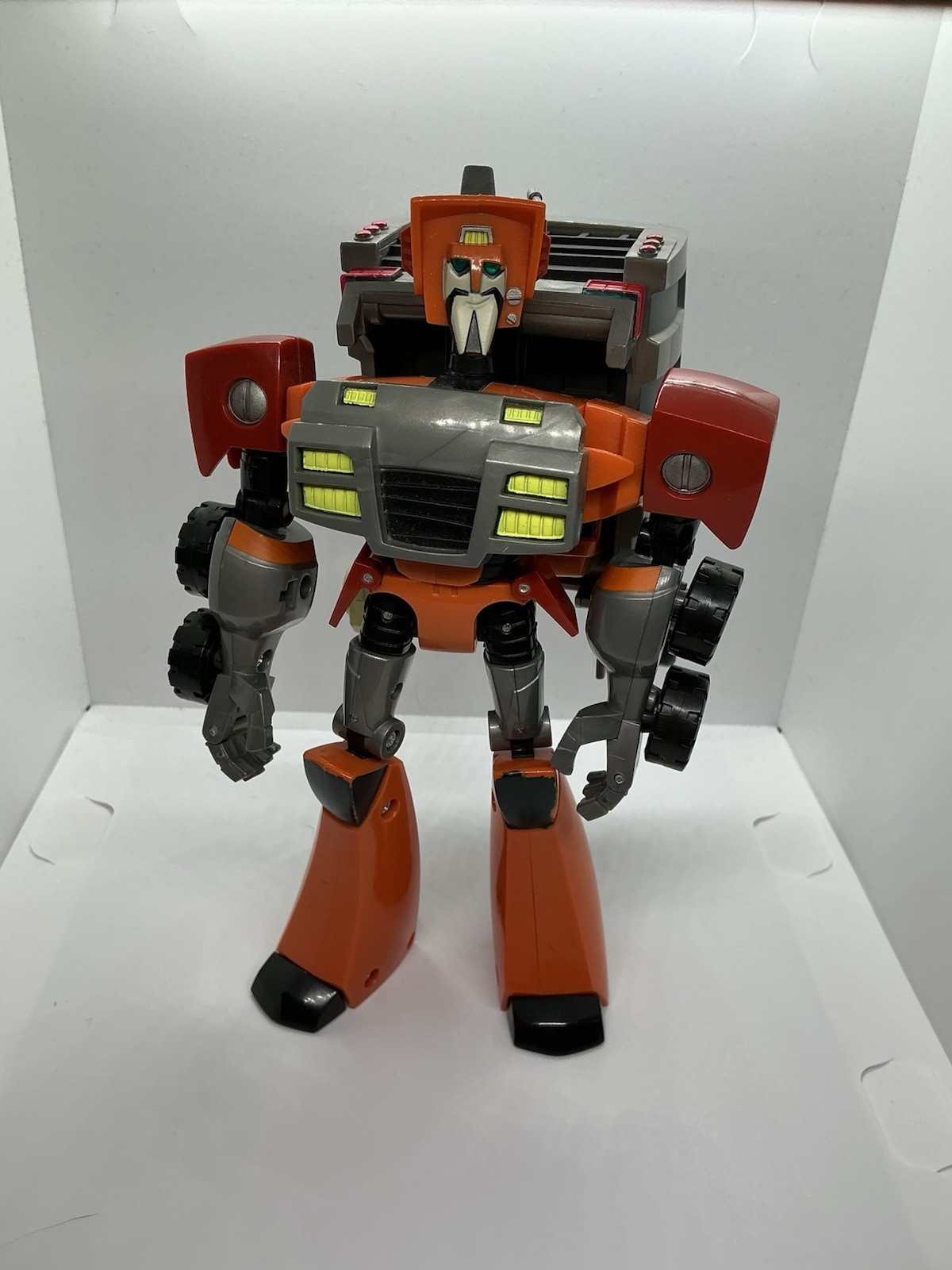 Transformers Animated Voyager Wreck-Gar completo ma manca pannello di sollevamento anteriore