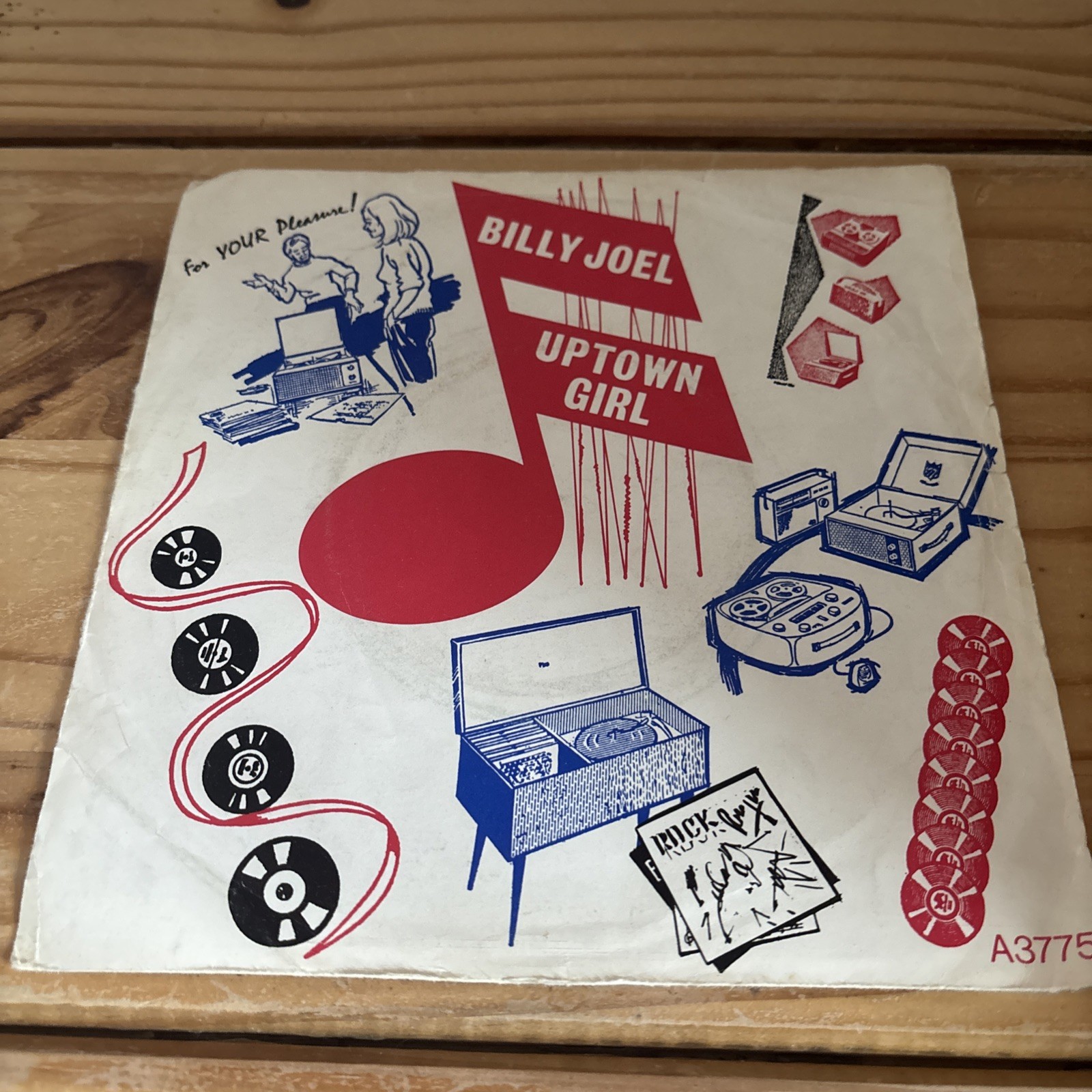 Billy Joel ‎– Uptown Girl / Careless Talk - 1983 7" Vinyl Single - Good Cond