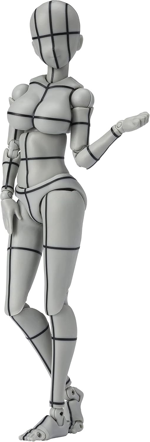 S.H.Figuarts Body-chan Kentaro Yabuki Wireframe Colore Grigio Ver. Modellino