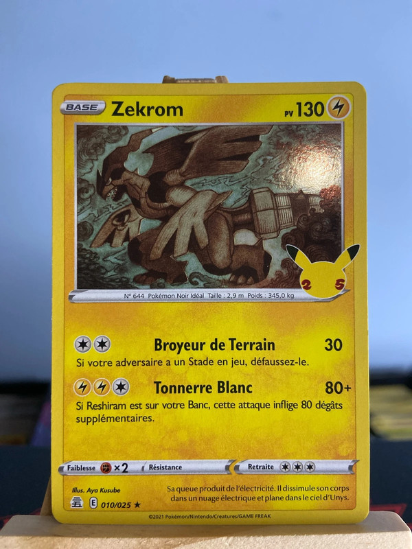 Carte Pokémon Zekrom 010/025 Holo