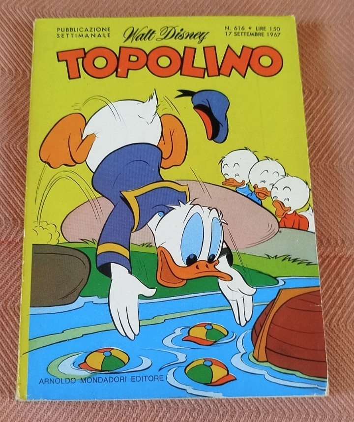 TOPOLINO NUMERO 616 PIU' CHE OTTIMO NO BOLLINO CON CEDOLA GIOCHI NON SVOLTI