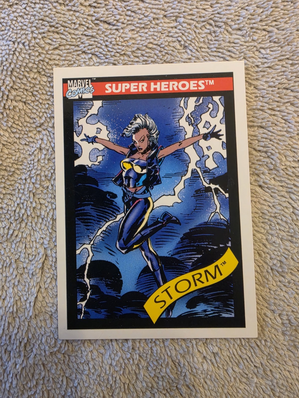 1990 Impel Marvel Universe Storm #48 Mohawk X-Men Trading Card