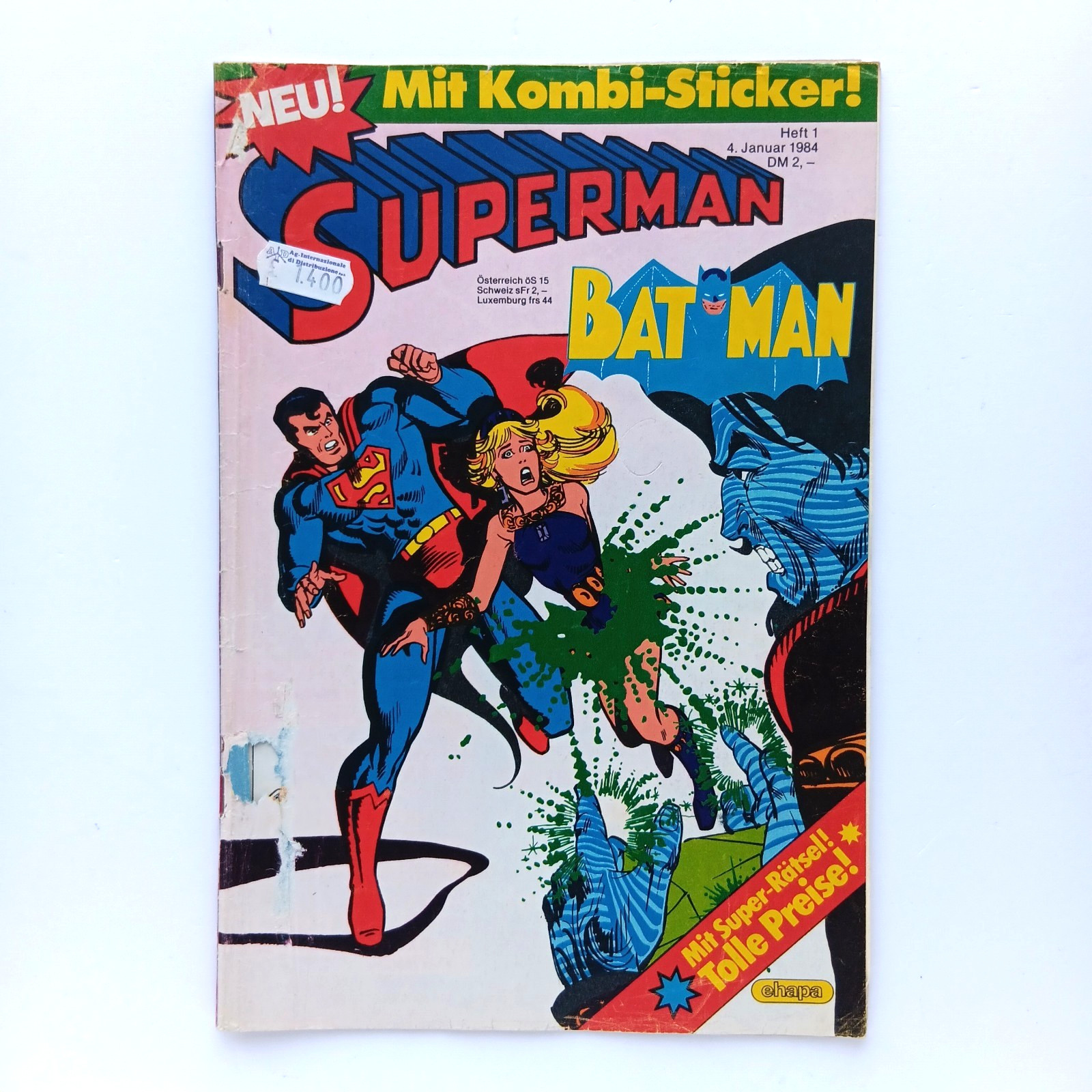 Superman Batman Quaderno 1 (1984) con Angolo da Collezione, Ametista, Ehapa Z 3+