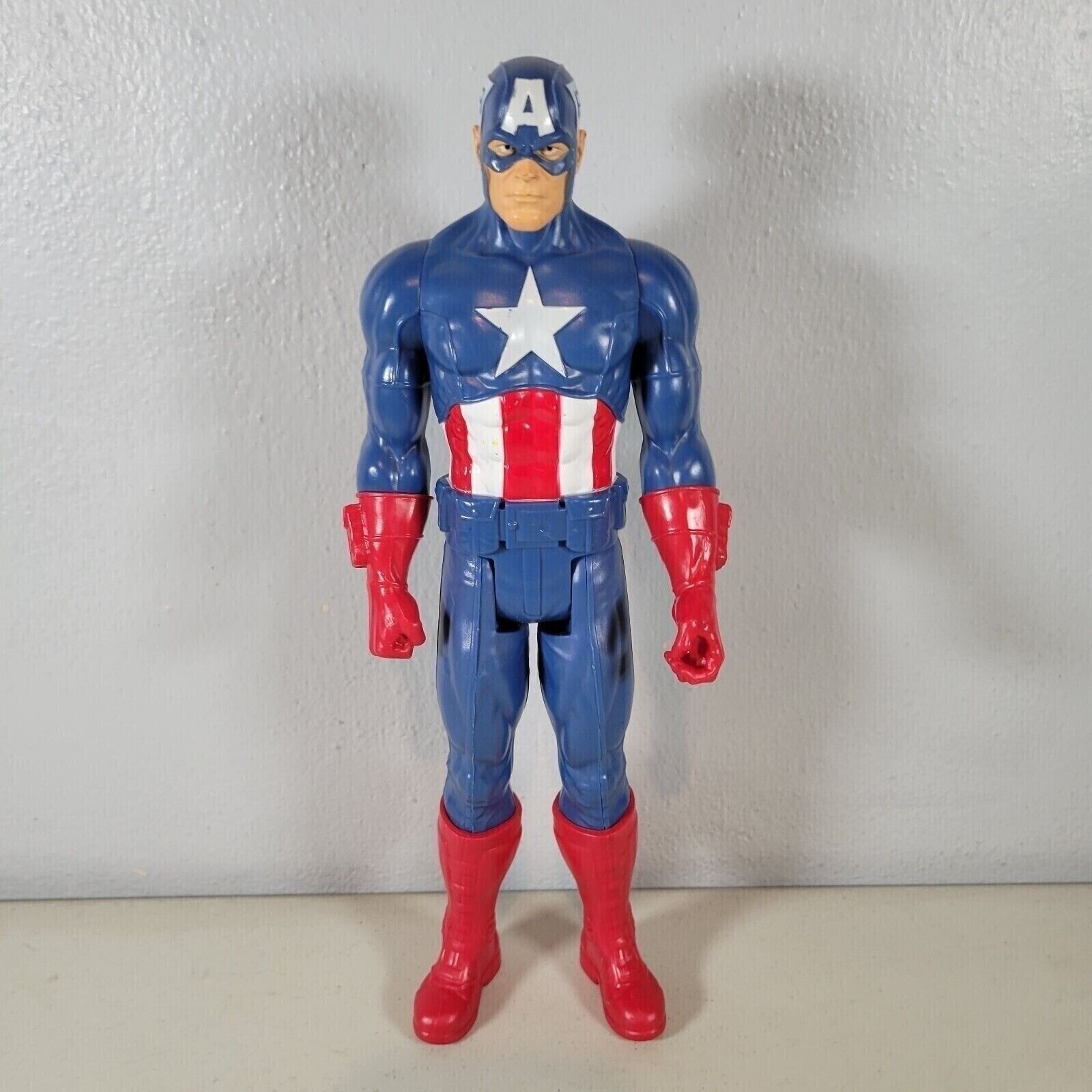 Action Figure Captain America 12" Marvel Avengers Titan Hero Series Hasbro
