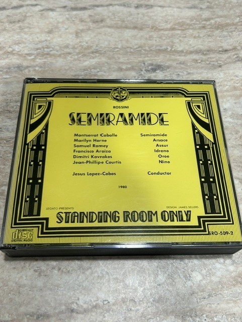 ROSSINI Semiramide France 1980 Lopez-Cobos 2×CD Standing Room Only SRO509-2 MINT