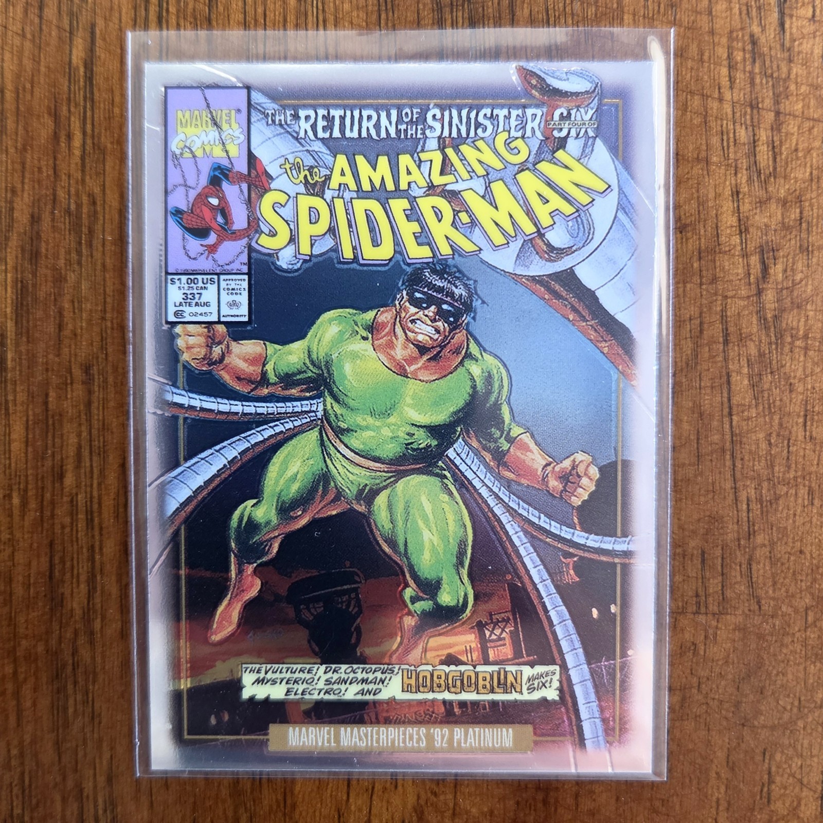 2024 Marvel Masterpieces '92 Platinum Doctor Octopus # variante copertina 25-V RARO 