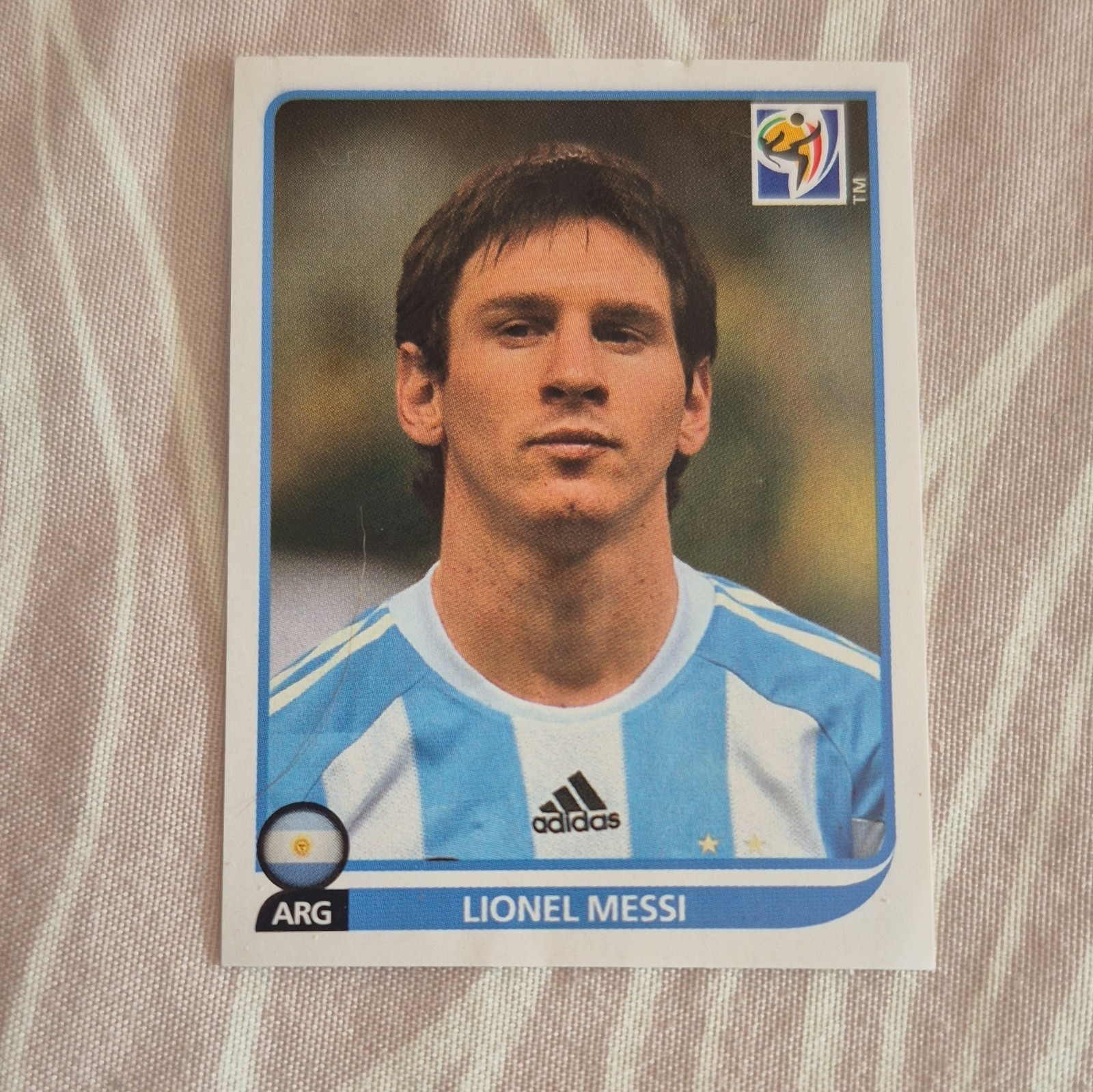 Panini FIFA World Cup South Africa 2010 Autocollant n°122 Lionel Messi ARG