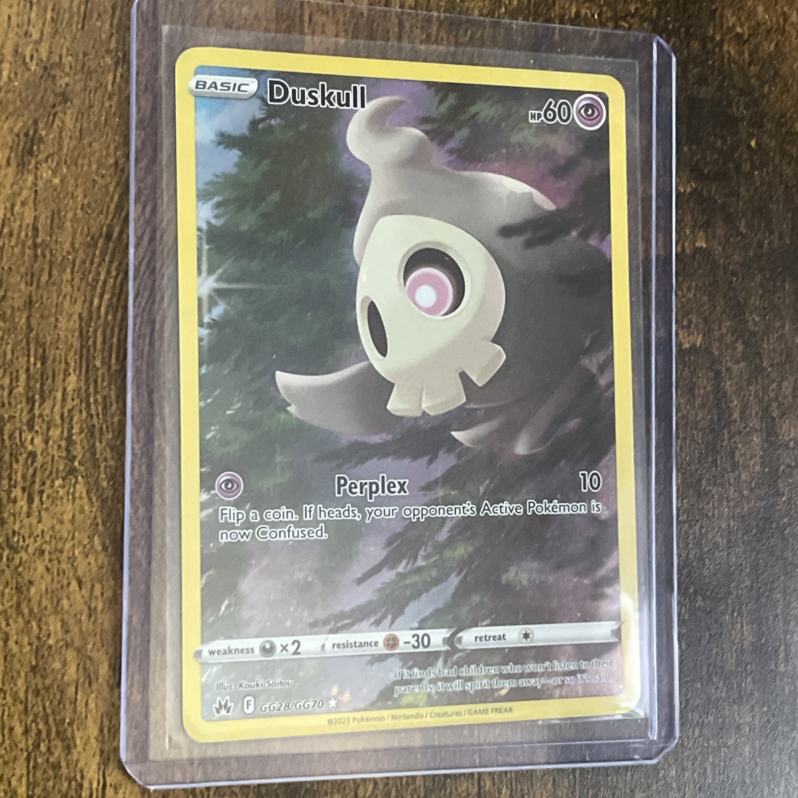 Pokemon Co. Duskull GG28/GG70 Corona Zenith Holo Ultra Rara Base 60HP