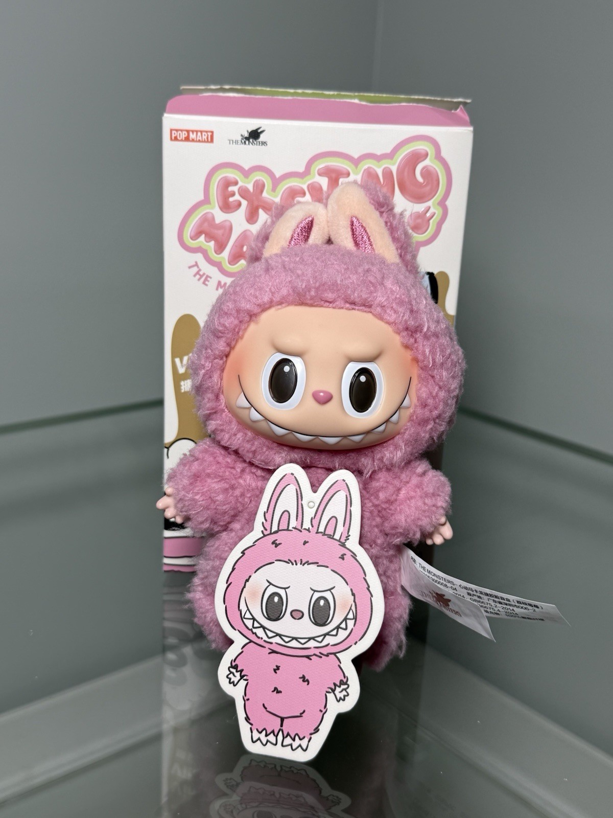 POP MART The Monsters Labubu Emozionante Macaron Lychee Berry Peluche Portachiavi Figura