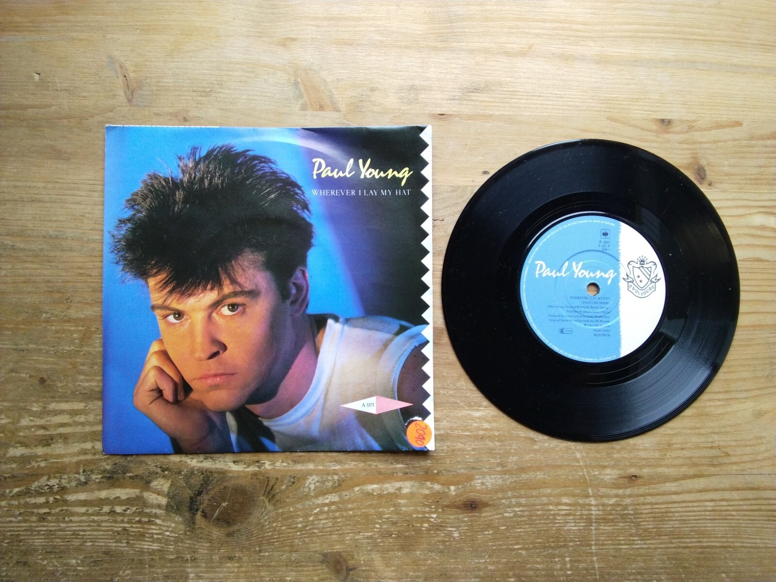Paul Young Wherever I Lay My Hat Excellent 7" Single Vinyl Record A3371