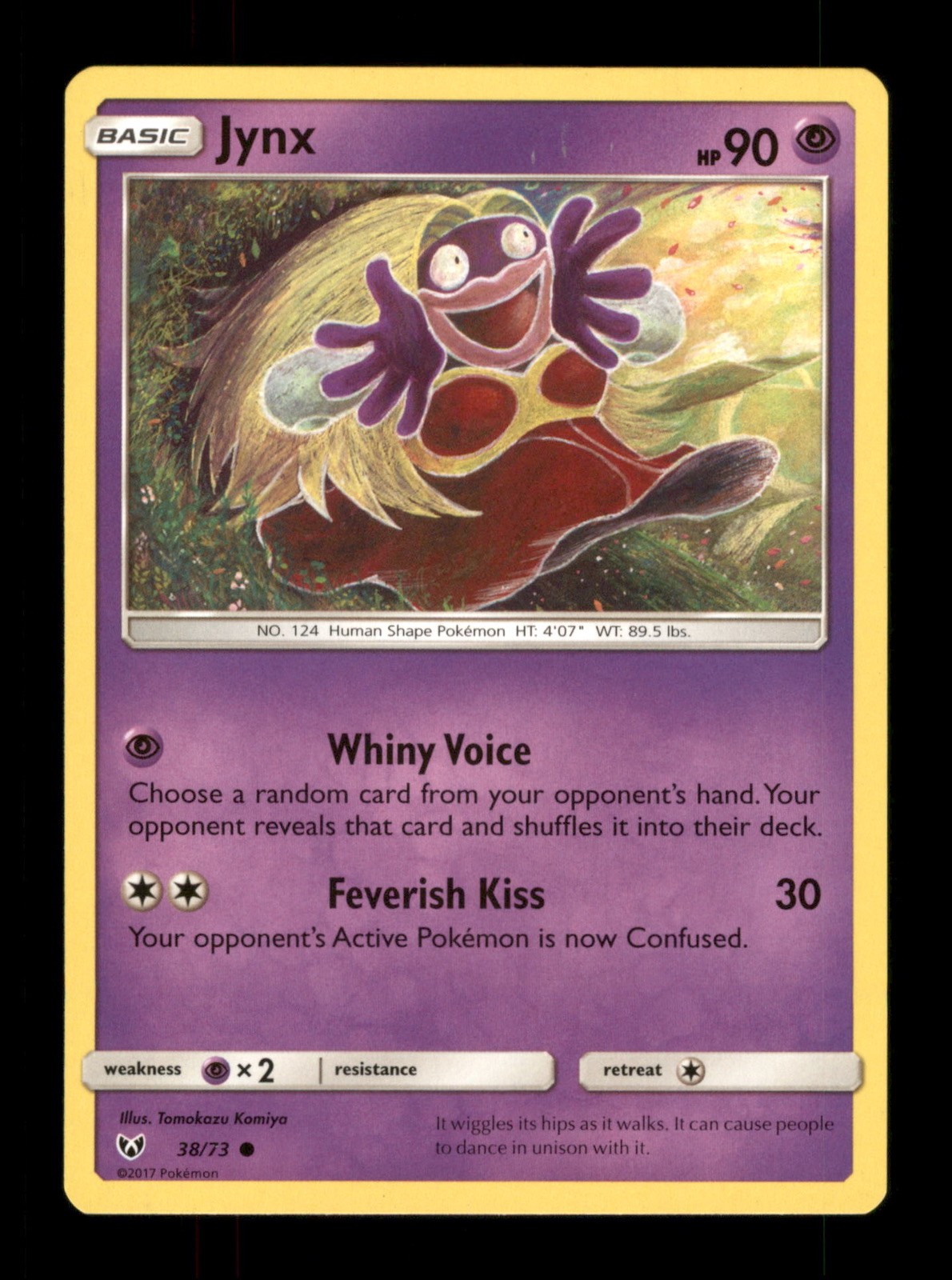 Jynx 38/73 Regular 2017  Pokemon Trading Card TCG