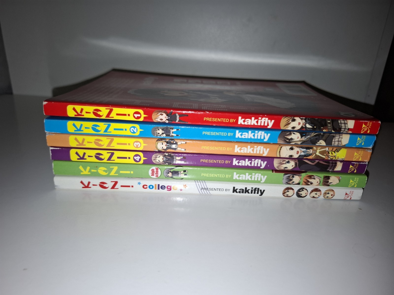K-ON! Vol. 1-4 + High school + College Complete Full Set In English 