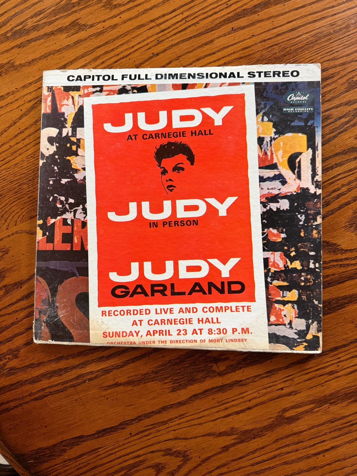 Judy Garland At Carnegie Hall LP Mono Capitol WBO 1569 1961 Original