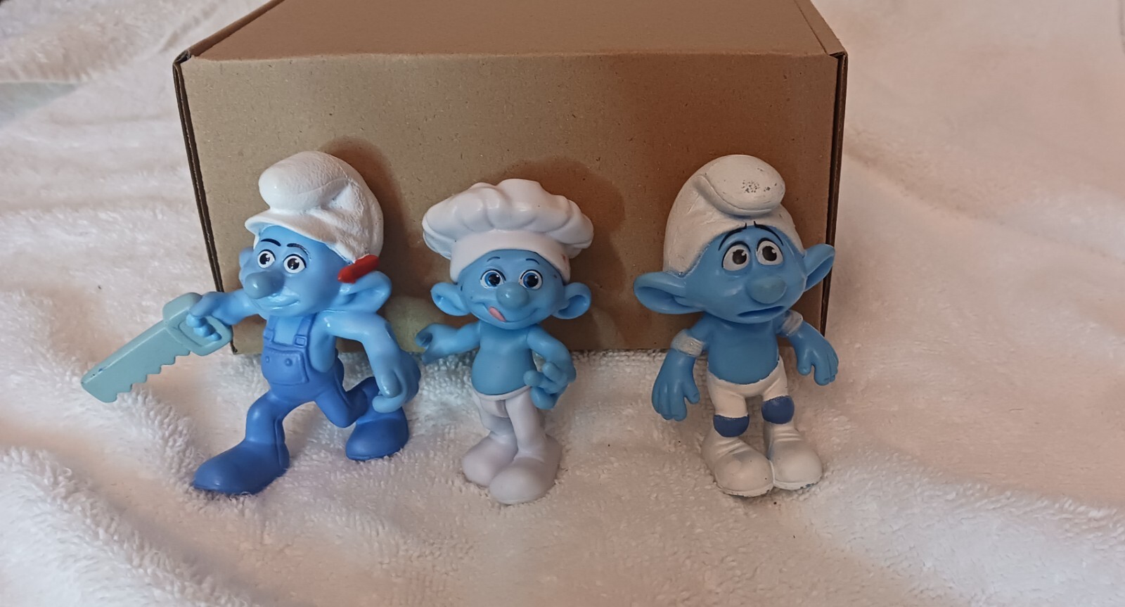 Peyo McDonald's Smurf Figures Handy Smurf Baker Smurf Panicky Smurf Toy Figures