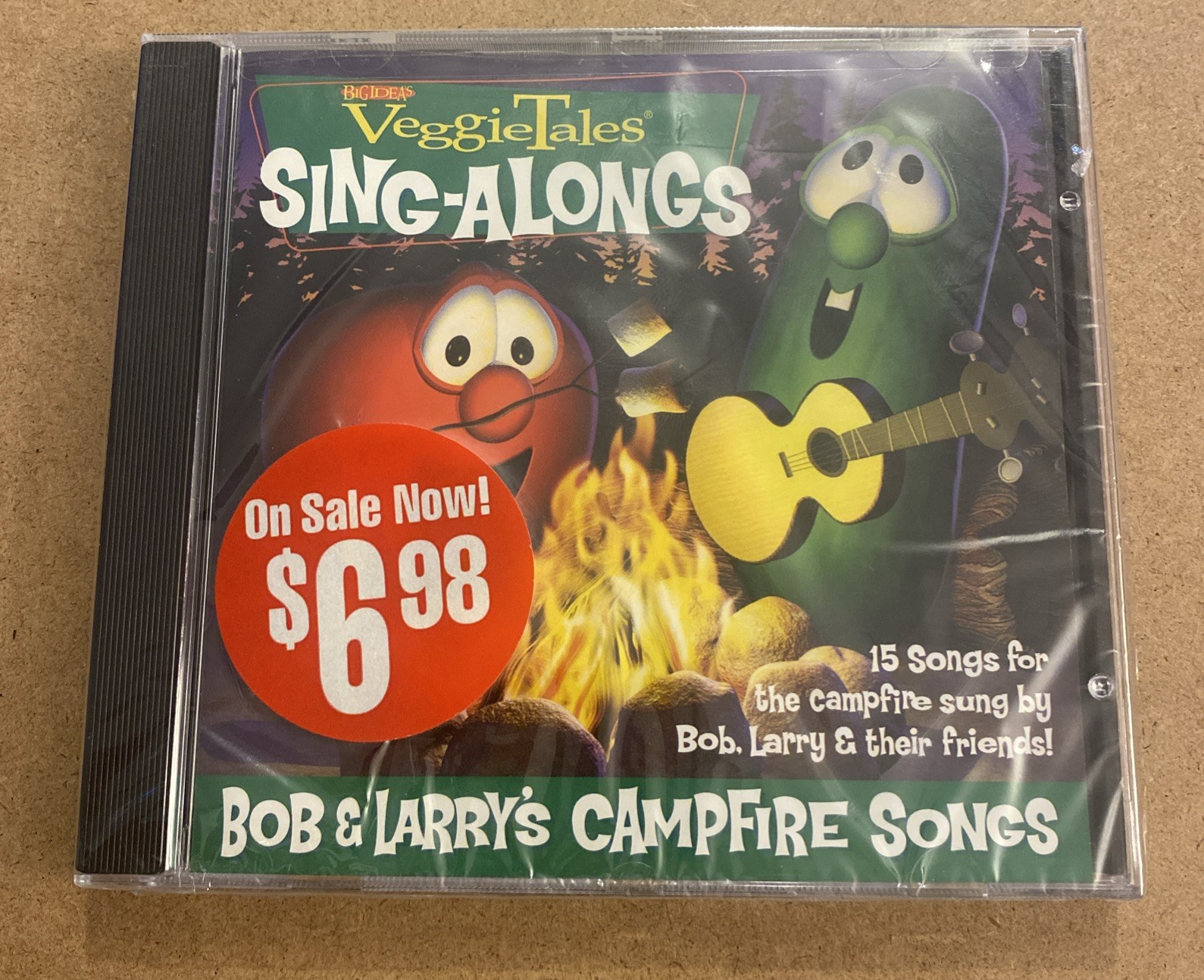 BOB & LARRY'S CAMPFIRE SONGS - VeggieTales Sing-Alongs, 2004 New/Sealed CD