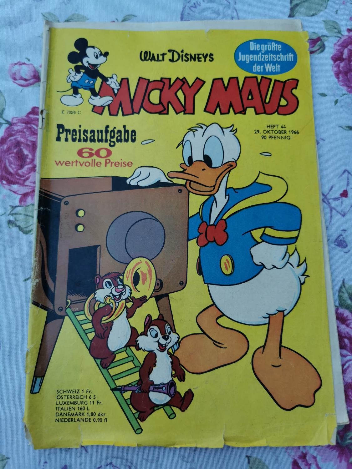 Topolino quaderno 44 del 29.10.1966 Walt Disney piccola ferrovia e polo sud