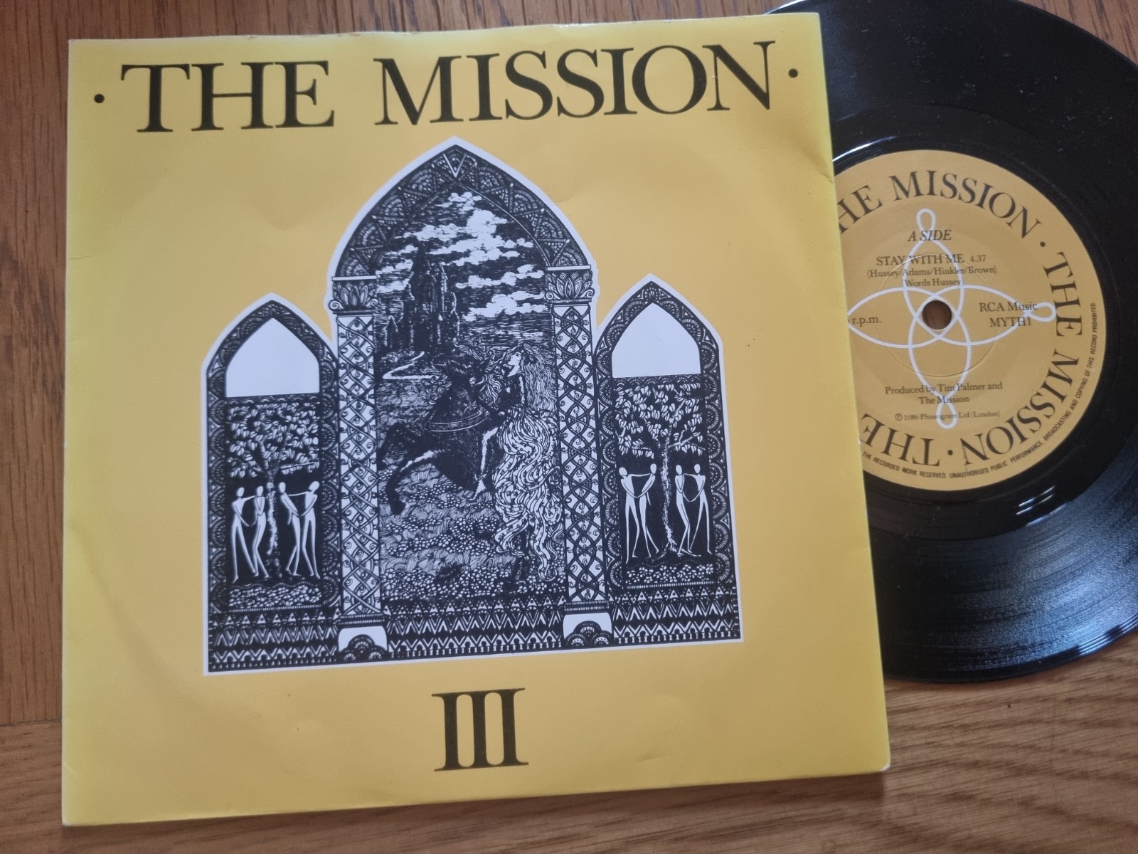 The Mission – III Stay With Me 1986 Mercury – MYTH1 7” Goth Rock