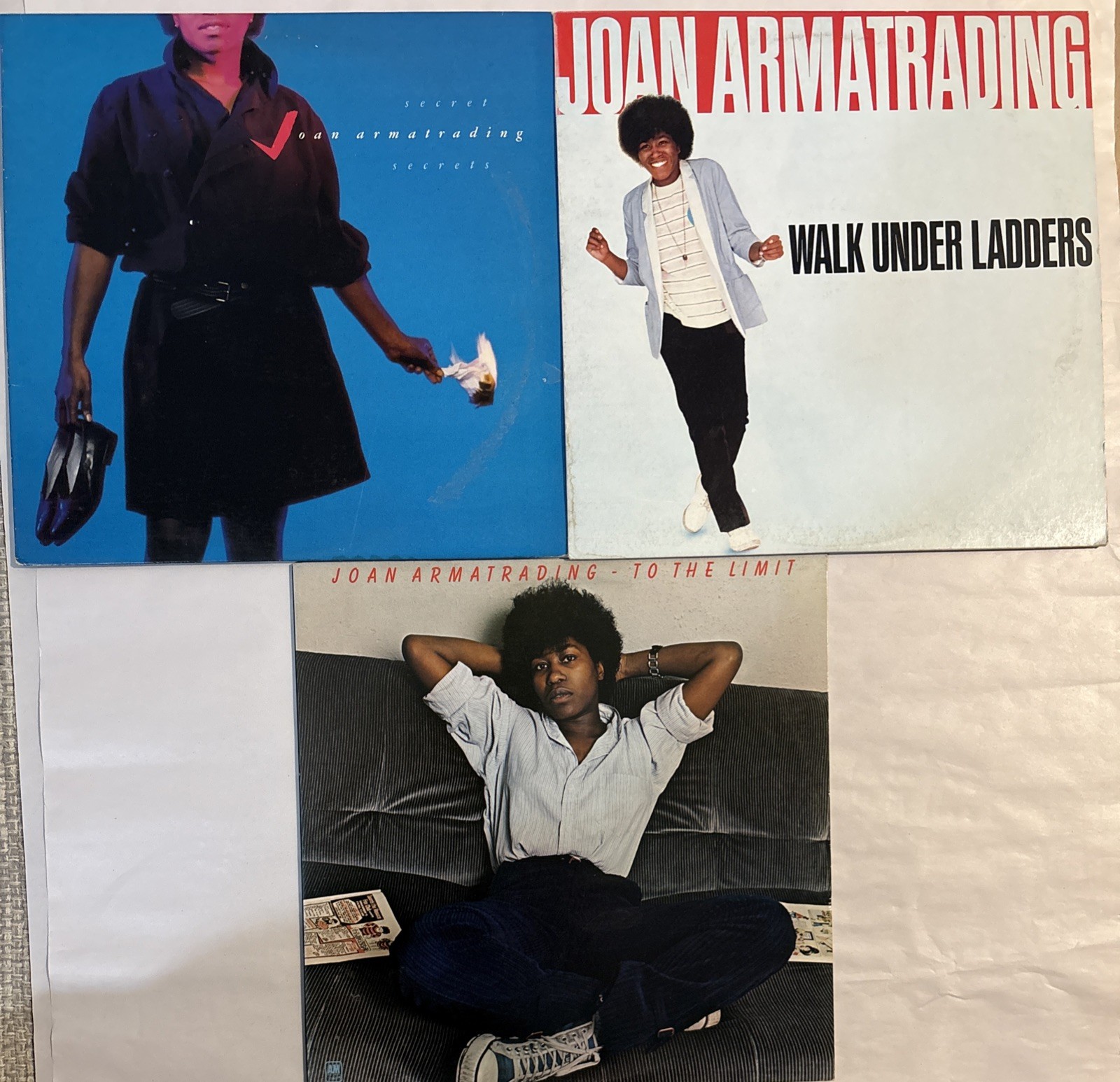 Joan Armatrading 3 VG+ Vinyl Lot The Limit Secret Secrets & Walk Under Ladder
