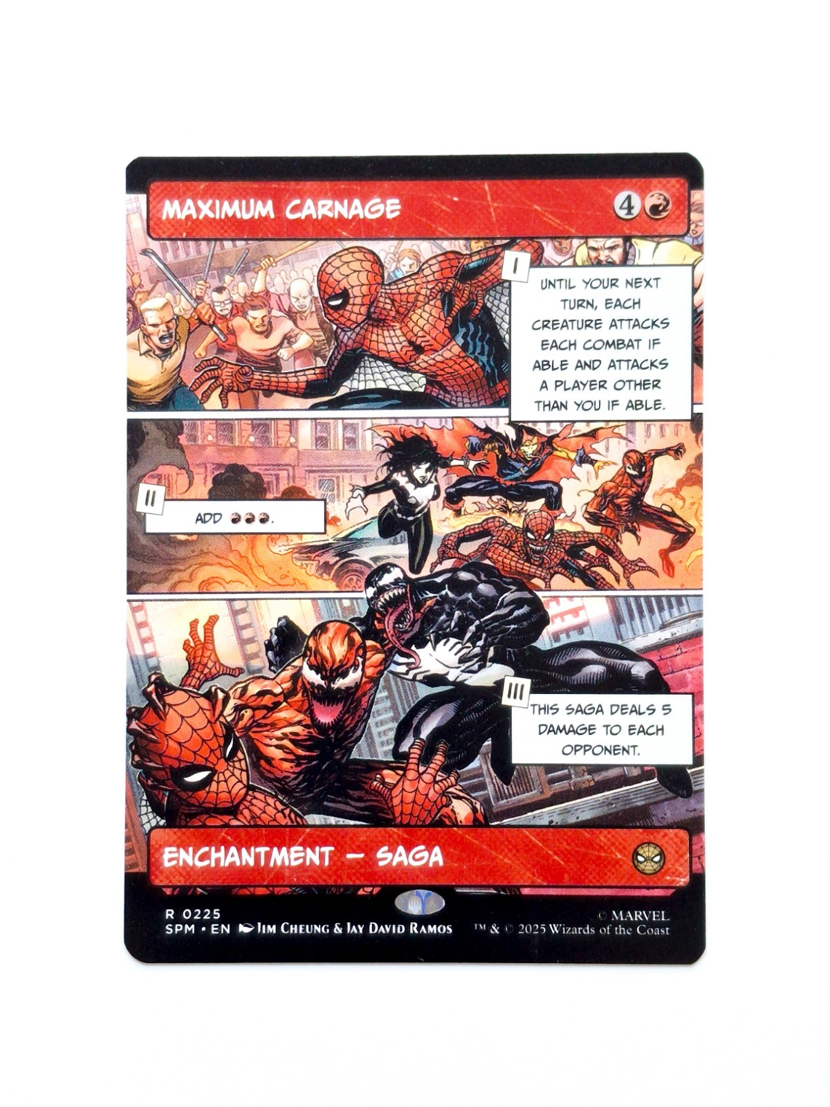 MTG: Marvel's Spider-Man Maximum Carnage Borderless #0225 RARE Non-Foil NM