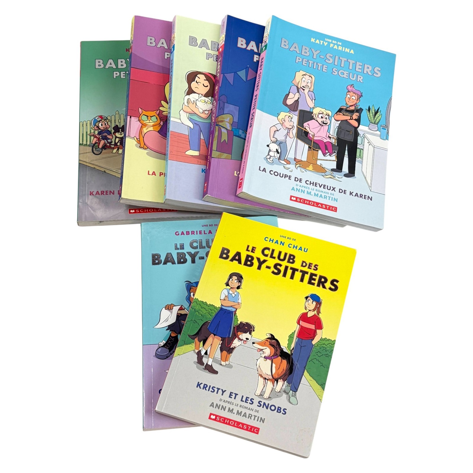 Babysitters Lot 7 Books Club Baby-Sitters & Petite Soeur Comic French Scholastic