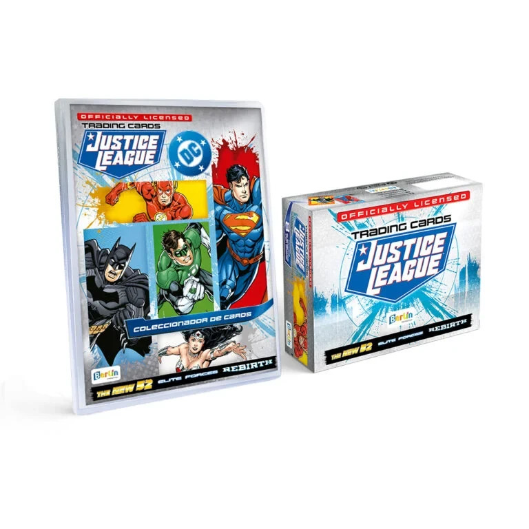 2026 JUSTICE LEAGUE BERLIN BOX + RACCOGLITORE TC - 25 CONFEZIONI Perù Nuovo 52 Superman WB