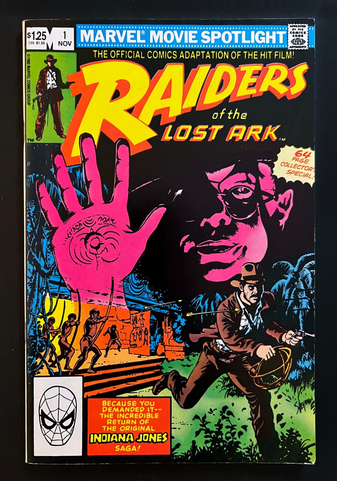 RAIDERS OF THE LOST ARK #1 Hi-Grade Marvel Movie Spotlight INDIANA JONES 1982