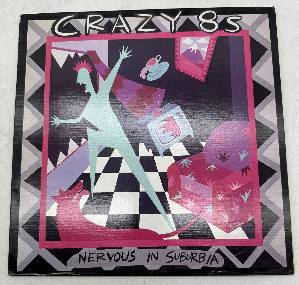 Crazy 8's Nervous In Suburbia Red Rum Records C8S-4012 NM