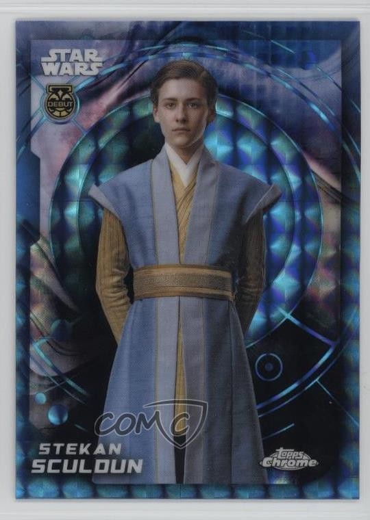 2026 Cromo Star Wars Skywalker Blu Rifrattore Geometrico Stekan Sculdun #81 12bg
