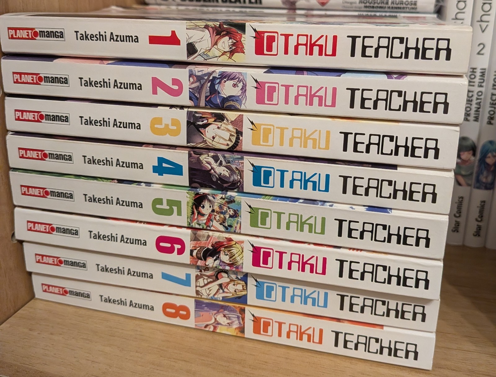 Planet Manga Otaku Teacher lotto volumi 1-8 Takeshi Azuma manga