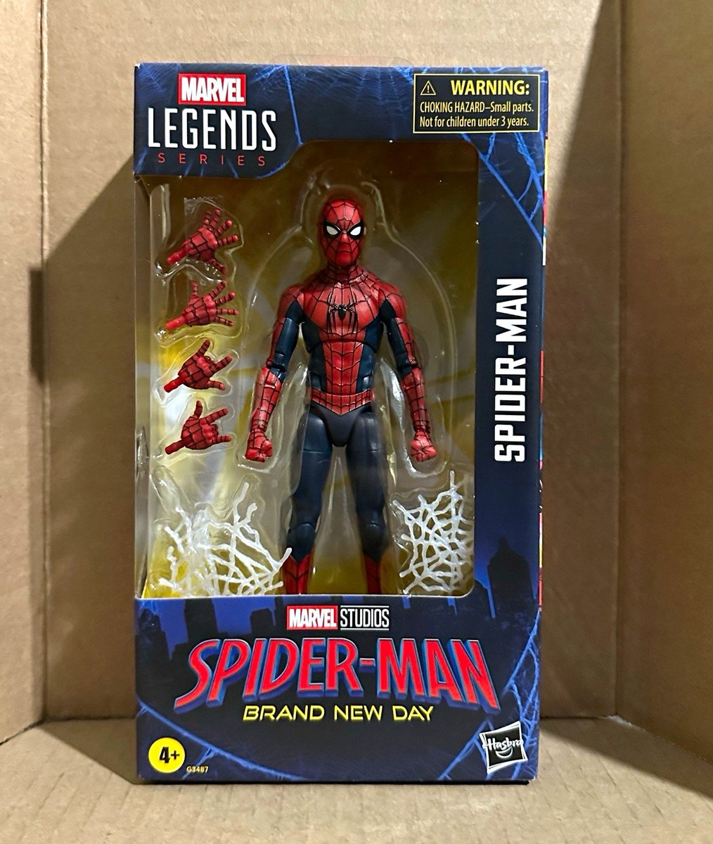 Marvel Legends Spider-Man personaggio nuovo giorno 6" scatola aperta completo