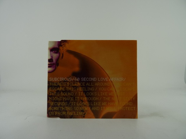 SUBCIRCUS 60 SECOND LOVE AFFAIR (B13) 3 Track CD Single including Picture Sleeve