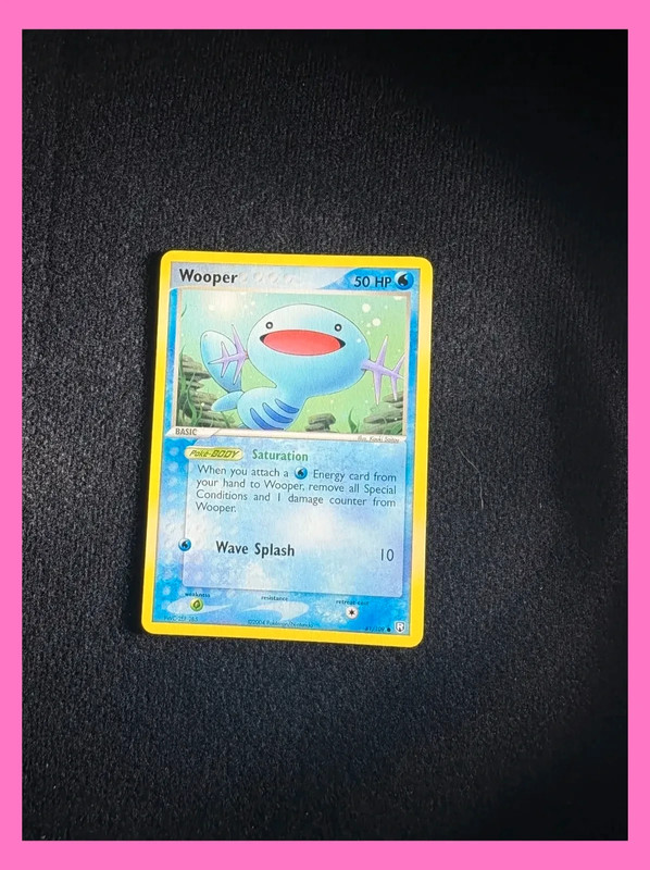 wooper 81/109 Ex team Rocket returns